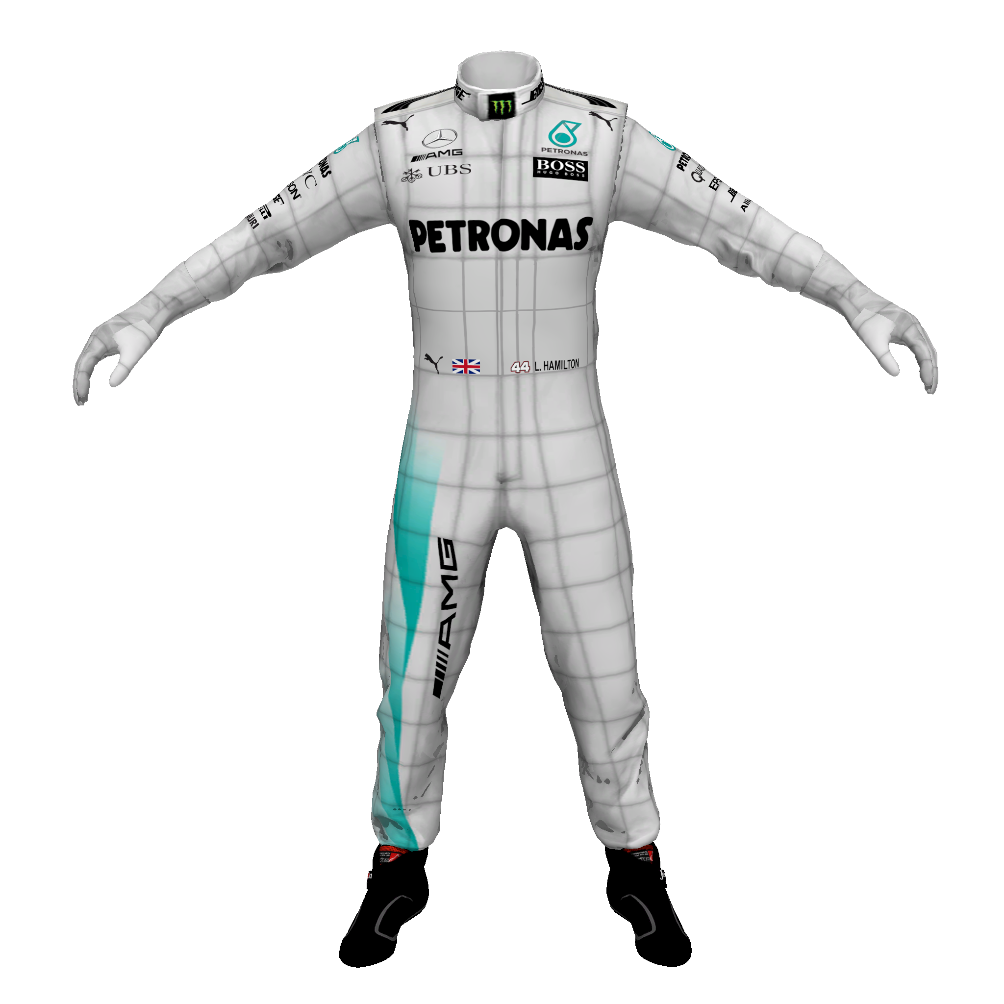 3D Driver Template (Mercedes) 2017 (Lewis Hamilton).png