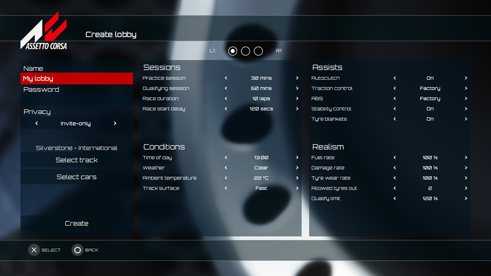 Assetto Corsa Console - Private Lobby Creation 3.png