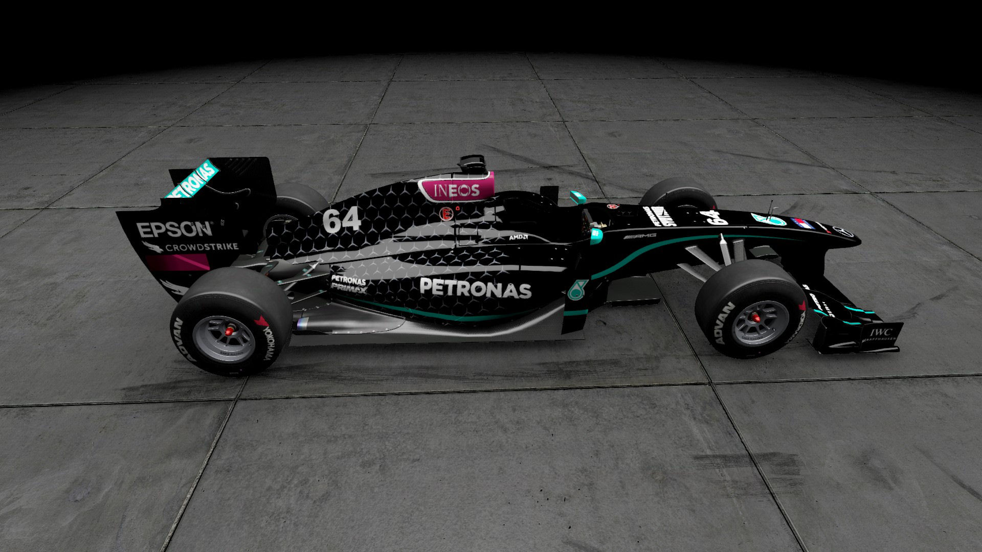 Black Mercedes W11 2020 Formula A 02.jpg