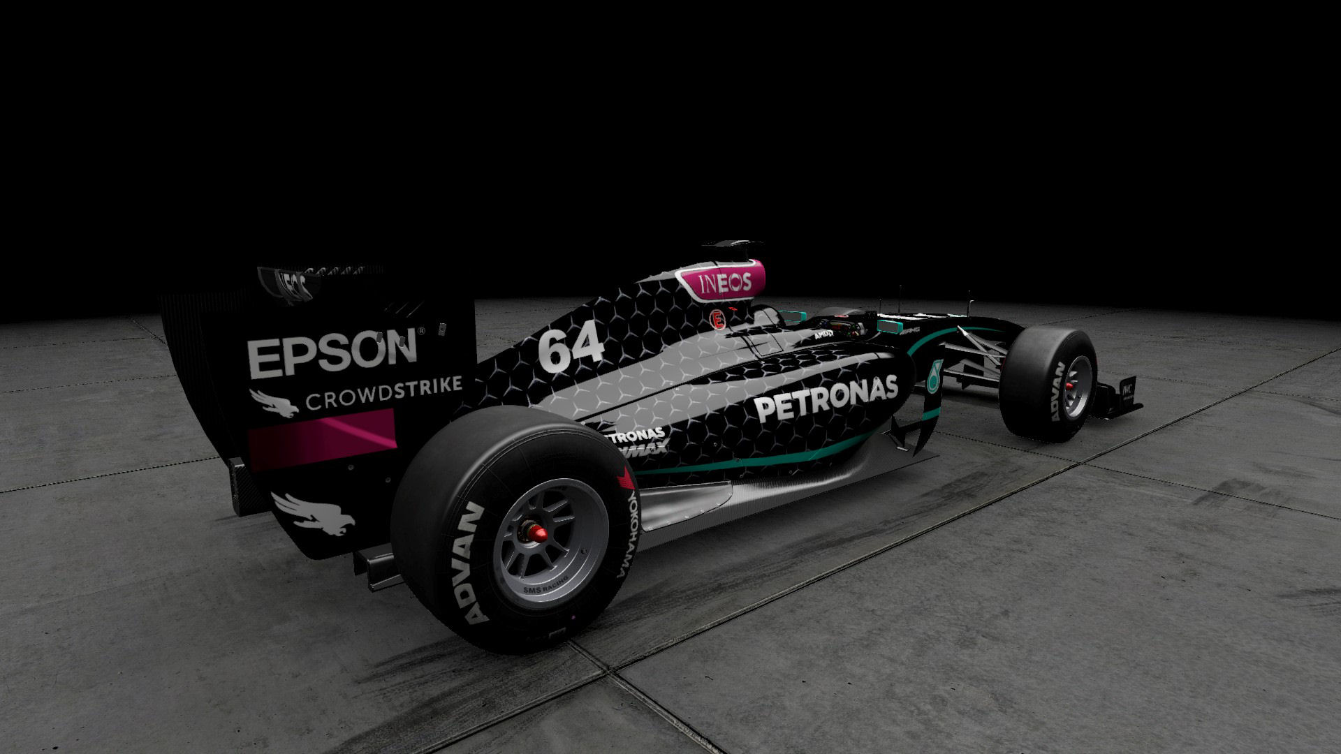 Black Mercedes W11 2020 Formula A 04.jpg