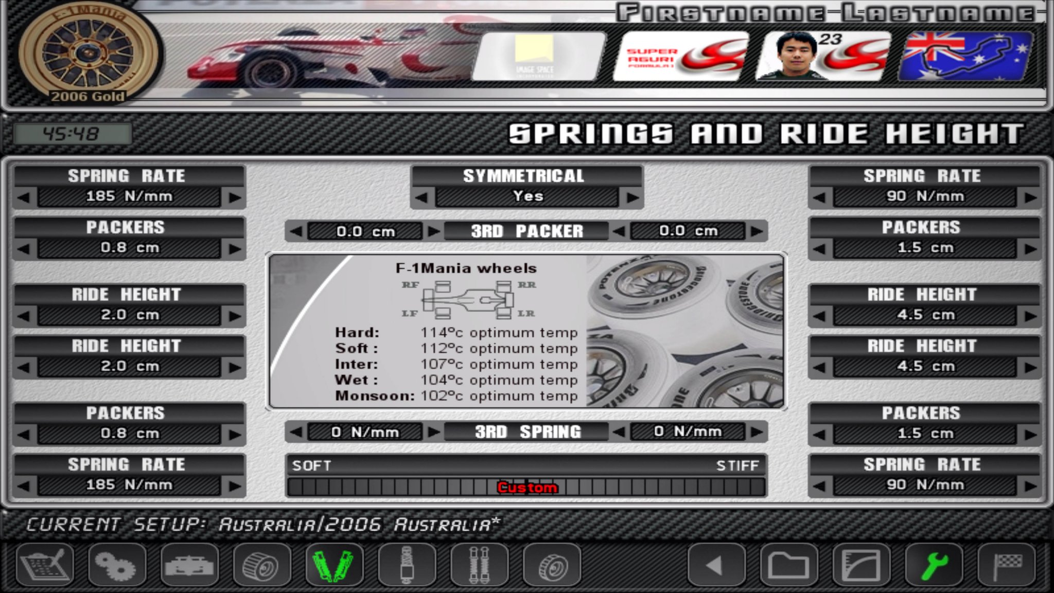 F1 Challenge 99-02 2006 Mod Setup Screen.jpg