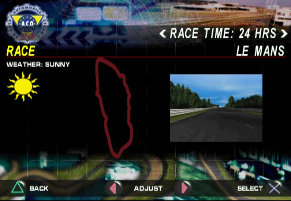 Le Mans 24 Hours Infogrames Eutechnyx Track Selection Screen.jpg