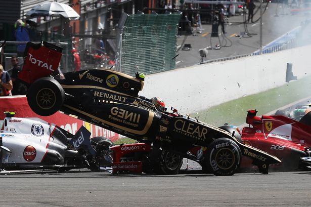 Lotus F1 Team's French driver Romain Grosjean.jpg