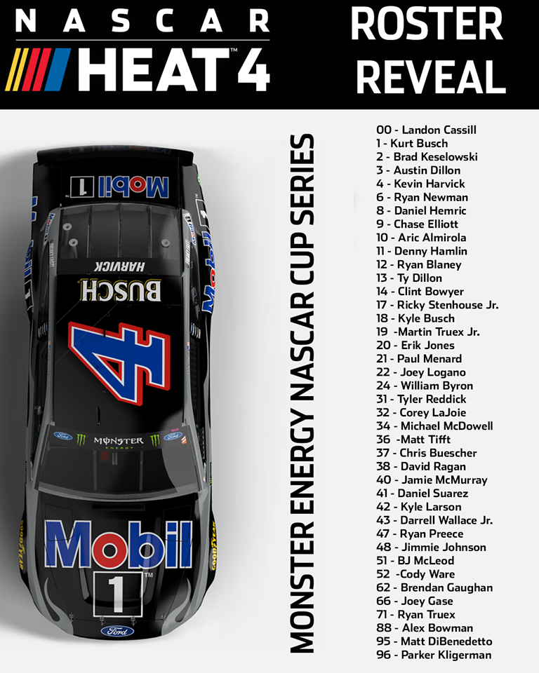 NASCAR Heat 4 Nascar Roster .png