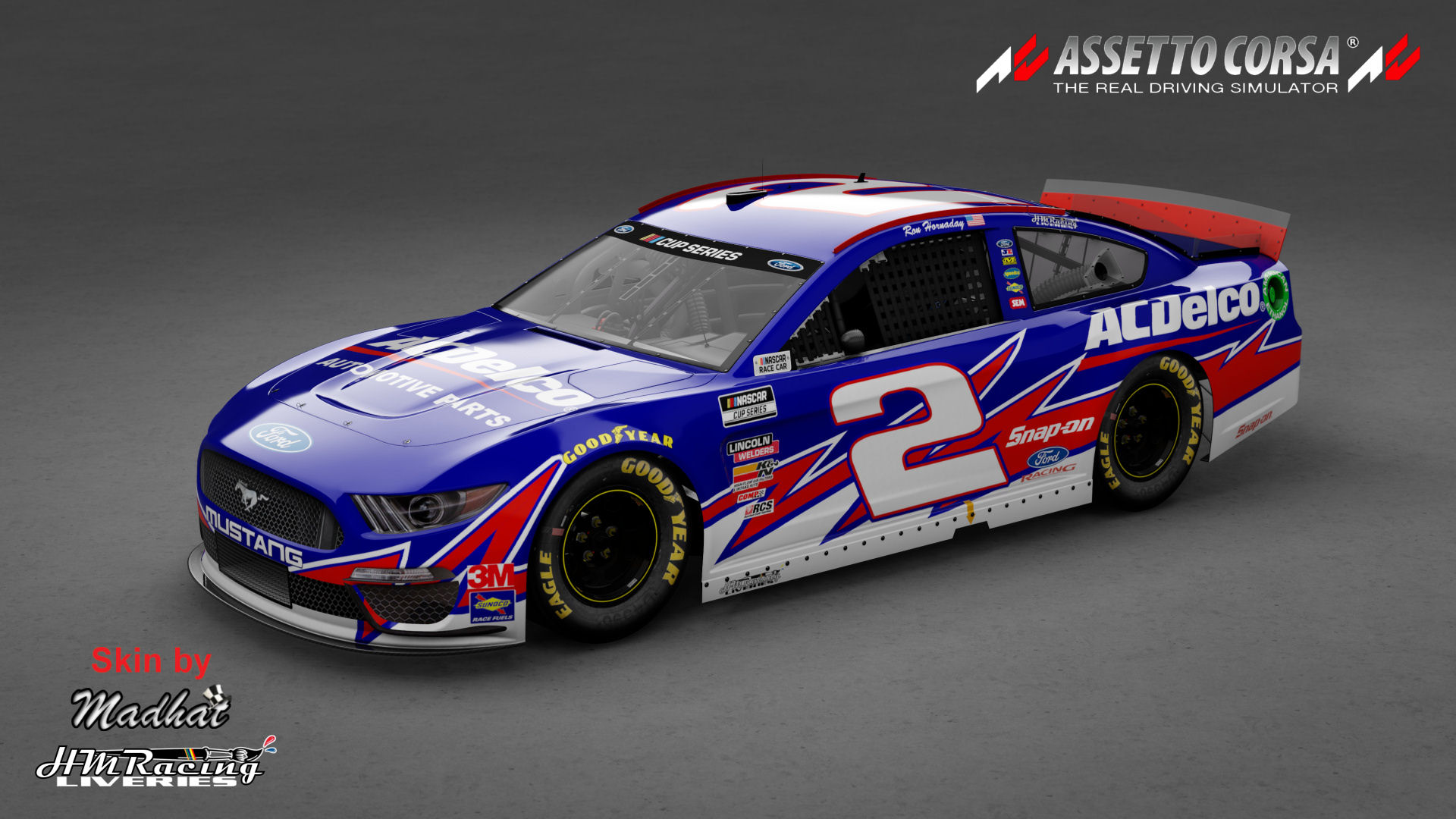 Ron Hornaday No2 ACDelco Mustang Nascar by Madhat HMRacing Liveries 02.jpg
