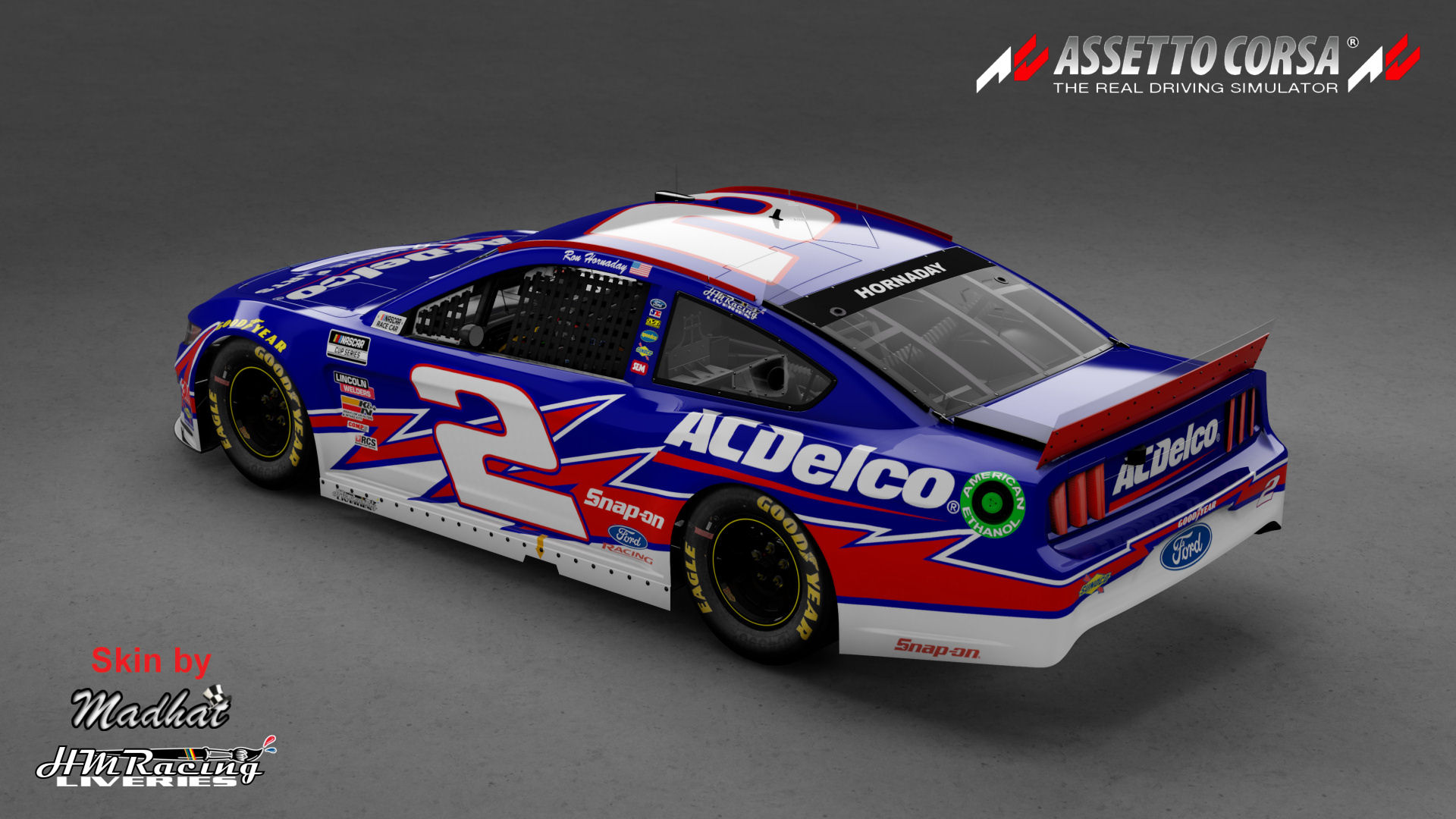 Ron Hornaday No2 ACDelco Mustang Nascar by Madhat HMRacing Liveries 04.jpg