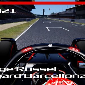 Assetto Corsa F1 2021 - George Russel Onboard Lap Barcellona