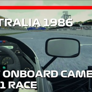 THE FIRST LIVE ONBOARD CAMERA IN F1 | 1986 Lotus 98T | Adelaide | Johnny Dumfries Onboard