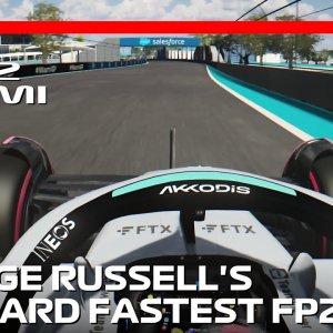 George Russell's Fastest FP2 Lap | 2022 Miami Grand Prix | #assettocorsa
