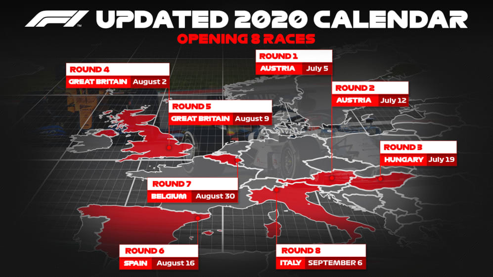 Updated 2020 calendar graphic
